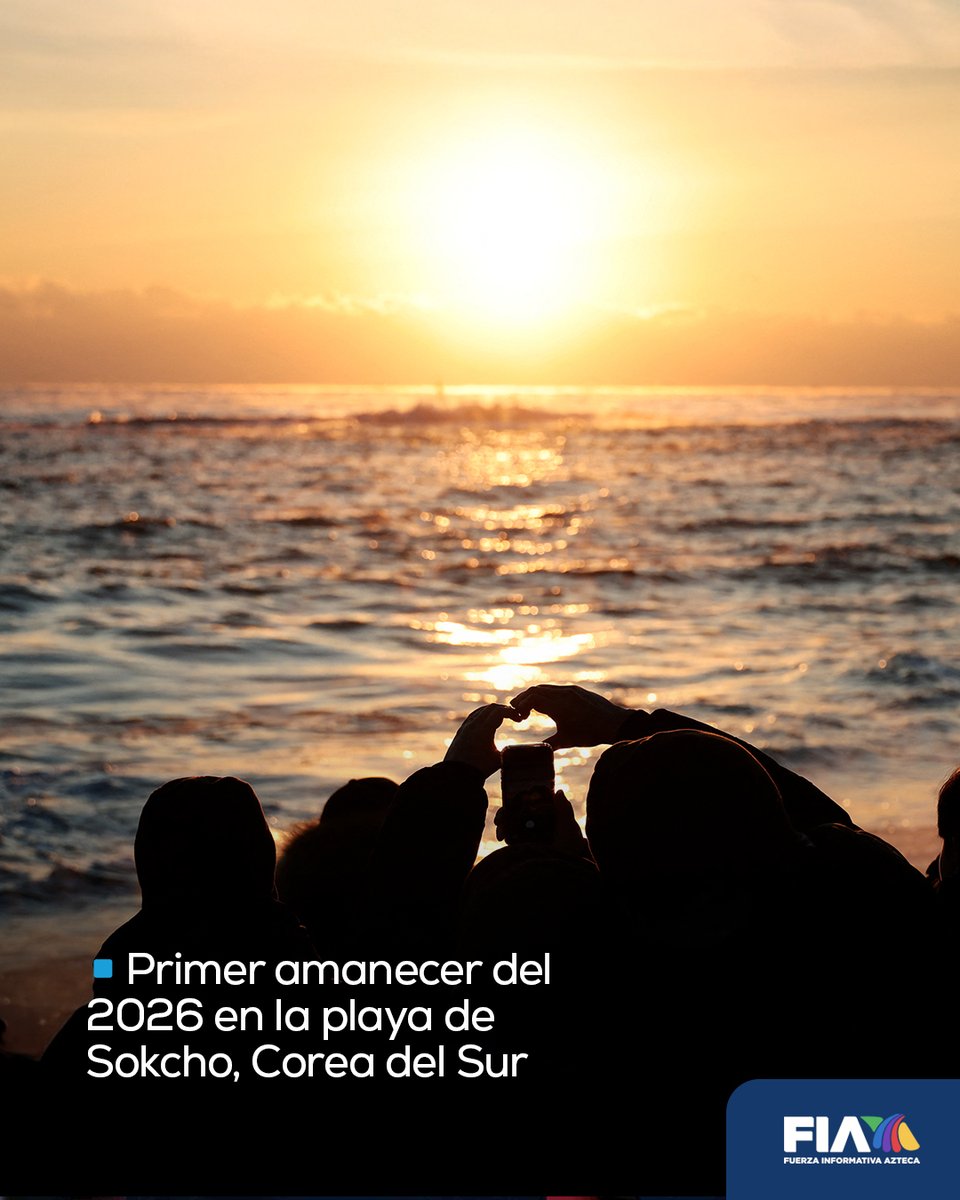 ¡El primer #amanecer del 2026! 🇰🇷🌄

Mientras en #México apenas recibiremos al #nuevoaño, en Corea del Sur los habitantes ya viven los primeros rayos de sol del día 1. 

Cada 365 días, miles se reúnen en la playa de #Sokcho para recibir el amanecer con deseos de prosperidad,