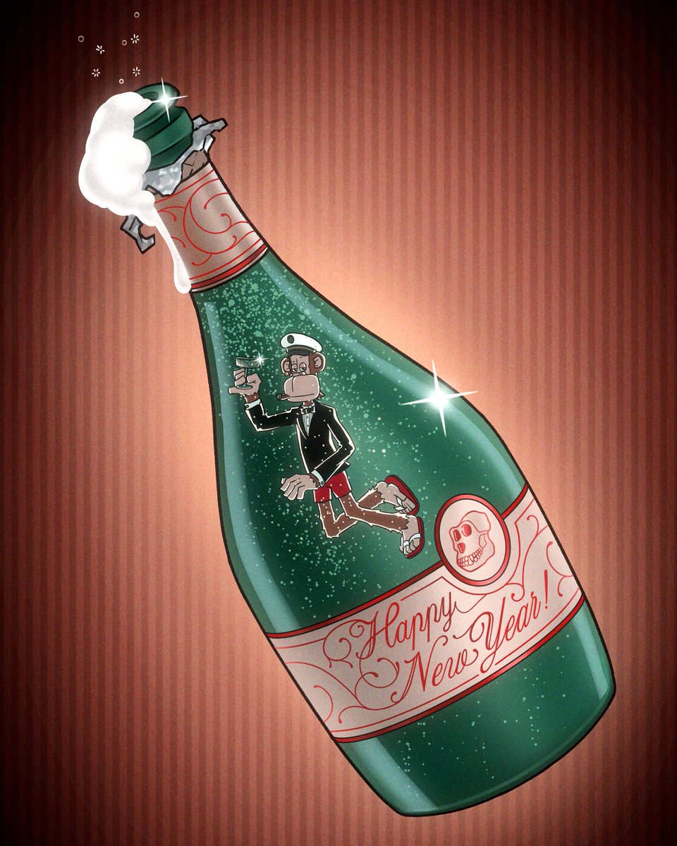 BoredApeYC's tweet image. Happy New Year, Apes. Here’s to a killer 2026.