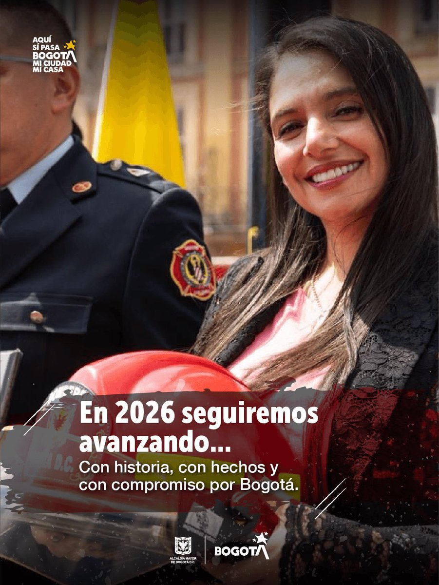PaulaXHenaoE's tweet photo. 2025 fue el año en el que Bomberos Bogotá cumplió 130 años y, también, en el que alcanzamos grandes logros para nuestra ciudad.

Gracias por acompañarnos en este camino. En 2026 seguiremos cuidando la vida, el medio ambiente y el patrimonio de los bogotanos. 💛❤️ https://t.co/kBufLQknbb