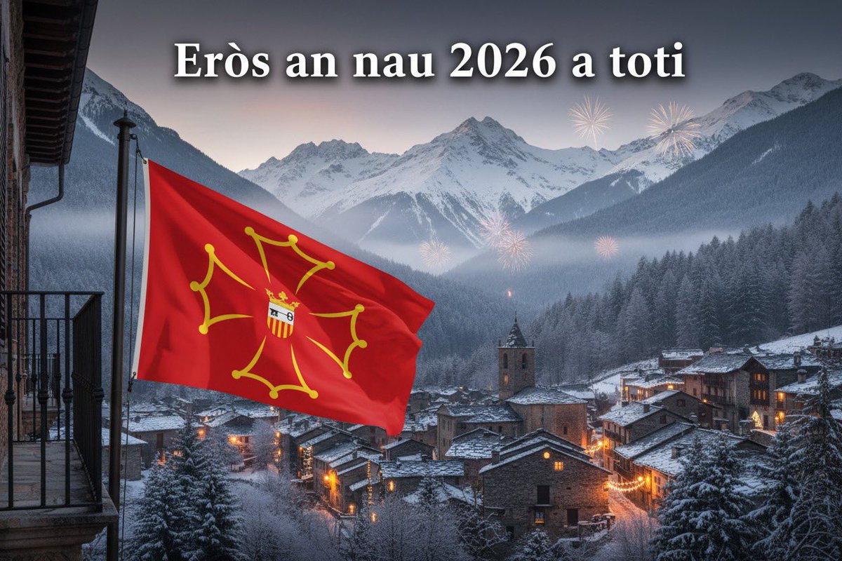 albertdmcat's tweet photo. Bon any nou 2026 a tothom!
Eròs an nau 2026 a toti! https://t.co/JmhHKFZtwN