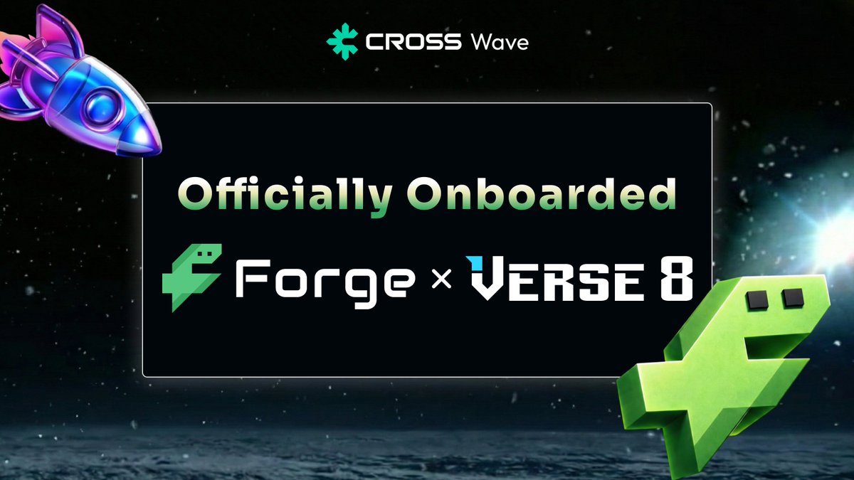 crosswave_xyz's tweet image. CROSS Forge × Verse8 Onboards on CROSS Wave

CROSS Forge x Verse8 are officially onboarding, opening a new chapter for how games are built and launched on-chain.

With @Verse_Eight , creators can turn ideas into playable games faster than ever.
 With #CROSSForge, those games