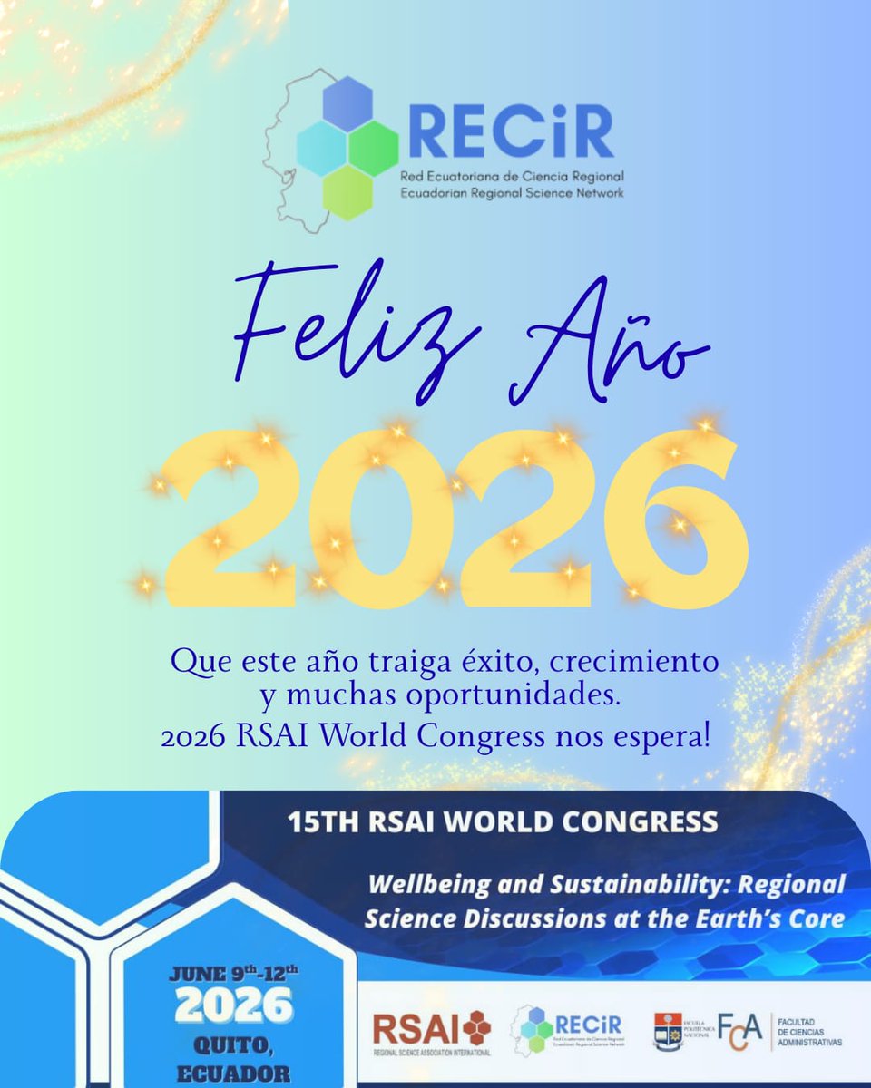 Red Ecuatoriana de Ciencia Regional tweet media
