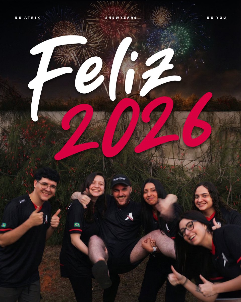 AtrixEsportsGG's tweet image. Gratidão define 2025: sonhos realizados, aprendizados e momentos que vão ficar pra sempre! Que 2026 chegue com ainda mais conquistas e momentos felizes para todos nos. Feliz Ano Novo! ✨🩷

#BeAtrix #TodosPorElas