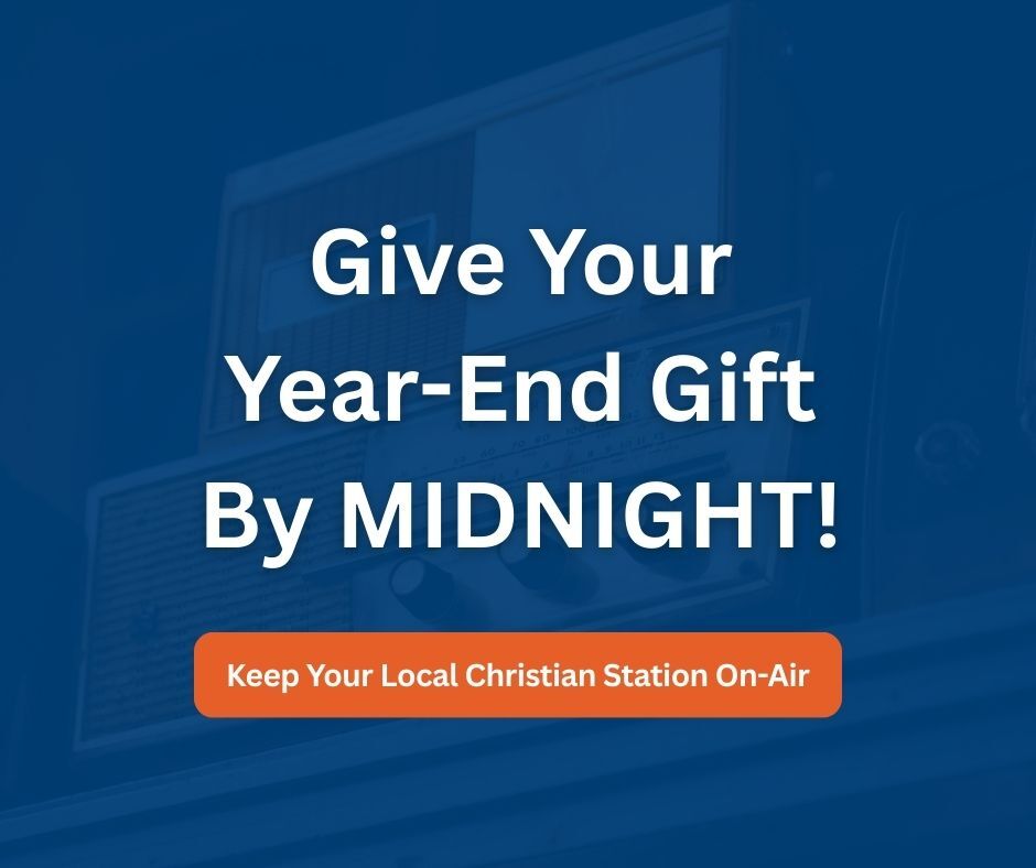 KCBI's tweet image. The clock is ticking! Tonight is the FINAL deadline to give in 2025.
Your year-end gift helps keep Bible teaching, worship, and encouragement on the air. 🎁 Give now: hubs.ly/Q03Zjz7X0