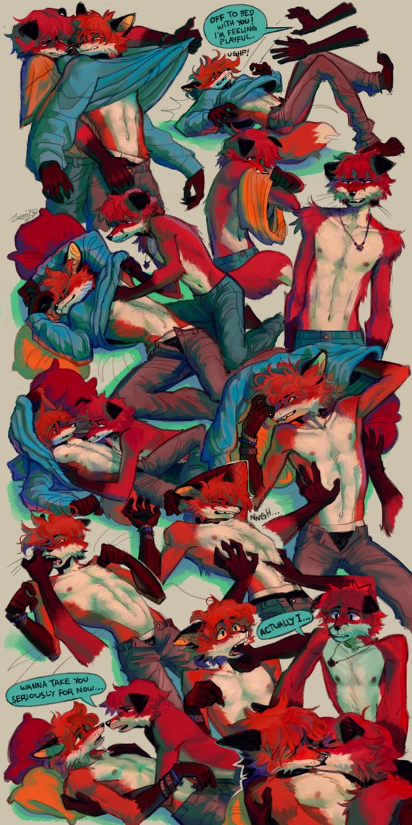 zenniefox's tweet image. i drew my fox a lot this year!!