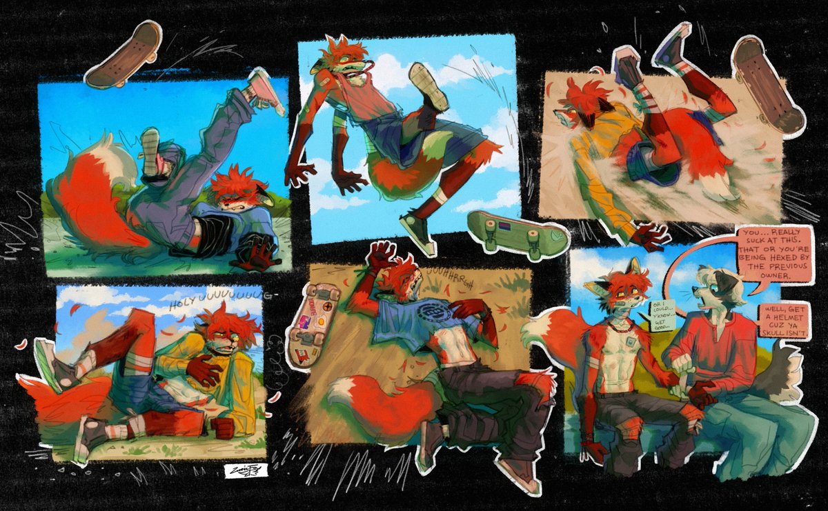 zenniefox's tweet image. i drew my fox a lot this year!!