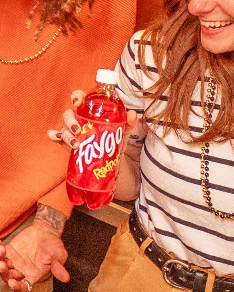 Faygo's tweet image. The elevator takes you to the party. Red Pop takes the party to the next level! Happy New Year!