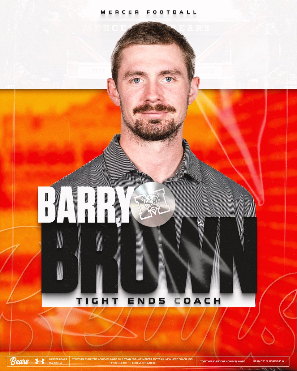 MercerFootball's tweet photo. Brown’s on board 👏✅

👉 @barringtonb16 

#MercerBears https://t.co/04KsfFDUov