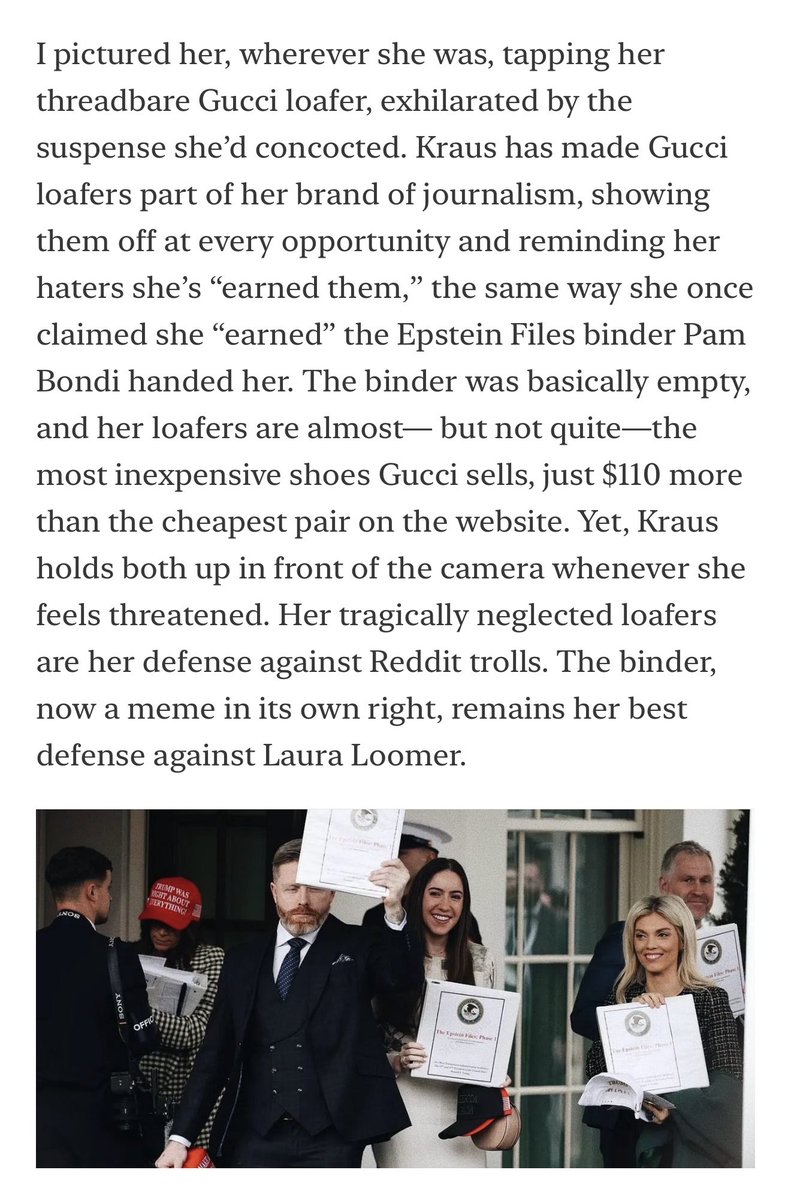 Nero's tweet image. Jessica Read Kraus is an intensely tragic figure, driven almost wholly by spite. But she’s also a familiar one to us in 2025. Nuzzi, the more complex of the two, is nonetheless entirely a prisoner of her anxiety, disorder, addiction and obsession.