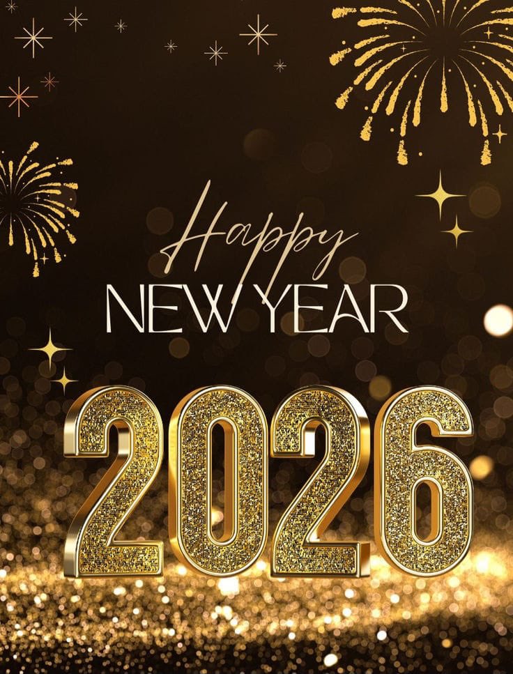 नव वर्ष 2026 की हार्दिक शुभकामनाएँ।
यह नया साल आप सभी के जीवन में
स्वास्थ्य, सुख, शांति और सफलता लेकर आए।
आप और आपका परिवार सदैव खुश और सुरक्षित रहे। 🌸
हैप्पी न्यू ईयर! 🎉