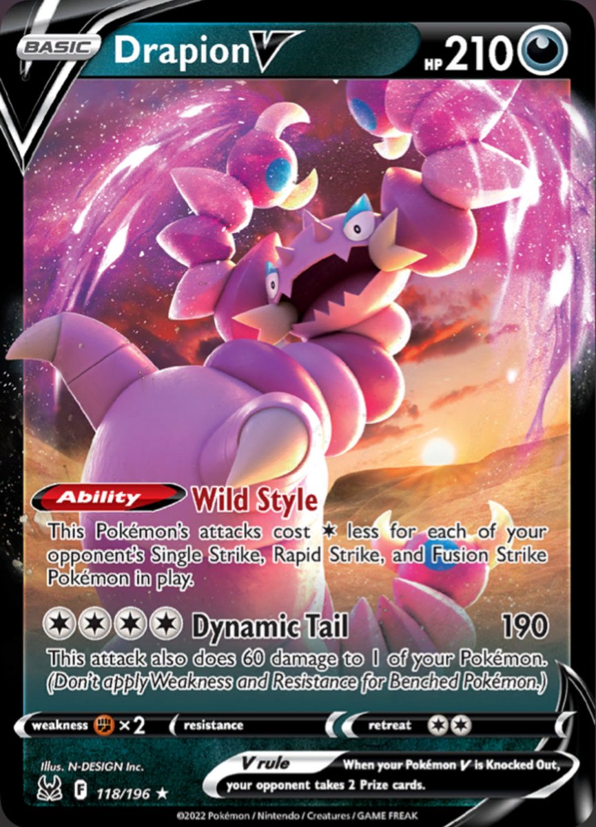 this is the only reason i even know Drapion exists 

if the pokémon isn't playable in the tcg there's a high chance i've never seen it before