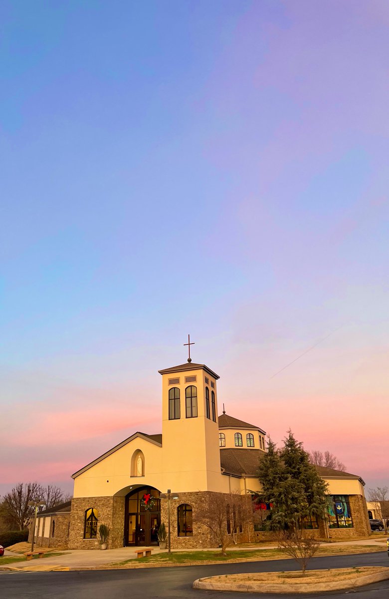 We had a beautiful sunset heading into Mass for the Solemnity of Mary, the Holy Mother of God