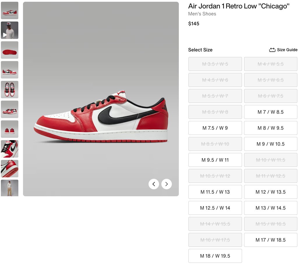 SOLELINKS's tweet photo. Ad: Sizes added: Air Jordan 1 Low OG 'Chicago'  

Nike:https://t.co/QNsDPvY52A
Champs:https://t.co/8M6xq7nPjX
Foot Locker:https://t.co/HbWyI5AyVk https://t.co/EV82JLYHQc