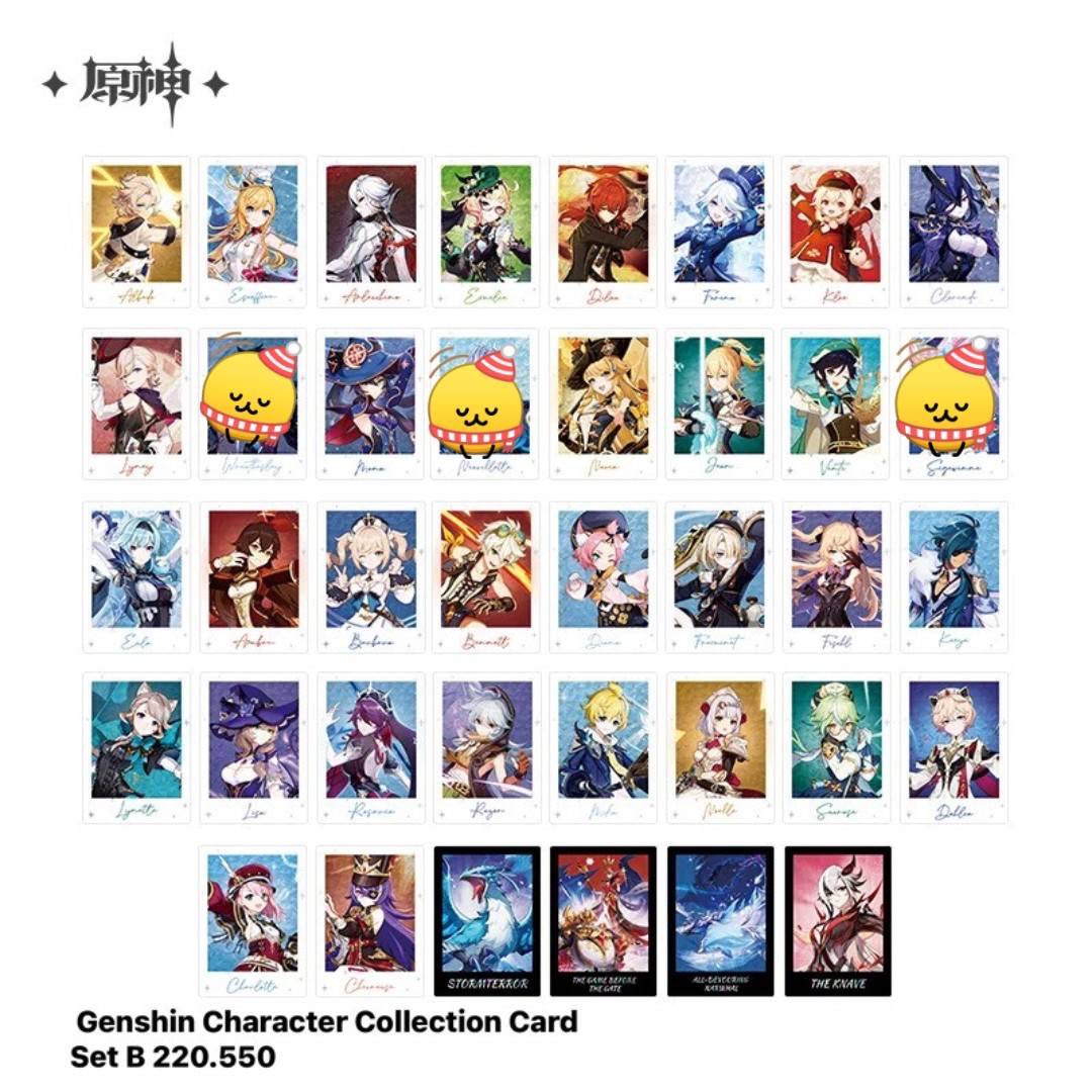 *Req Split* 

Genshin Chara Collectible Card

6.400/ea bersih china

Kalau mau boleh dm / rep aja yaa

#warunggenshin