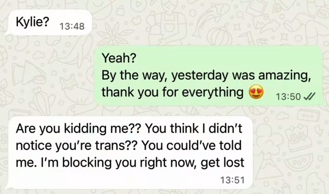 PerryALPHA's tweet image. This is how an alpha male deals with transgenders