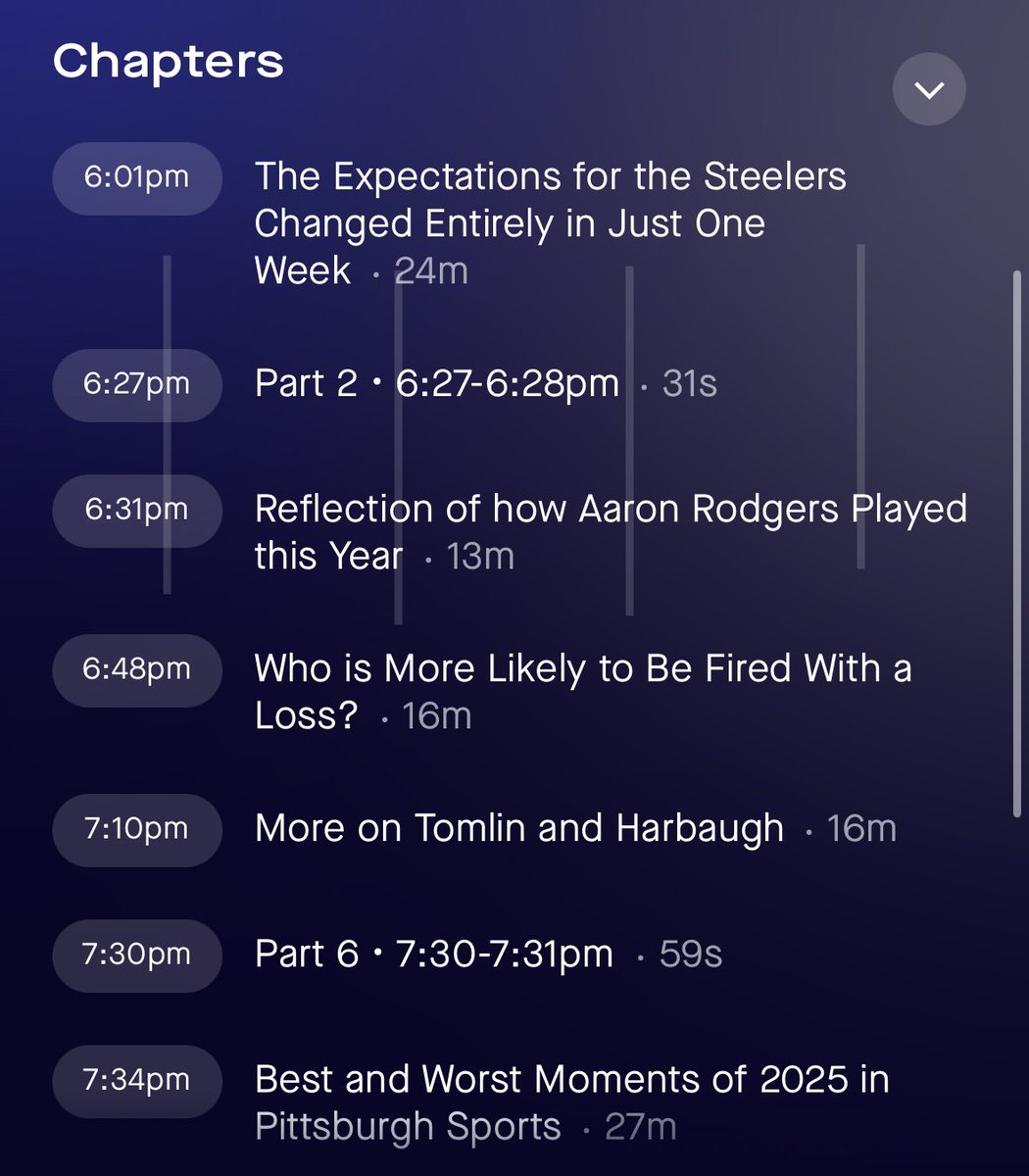 .<a href="/JRown32/">Josh Rowntree</a> had a very fun and insightful show on The Fan this evening. One that you will want to listen back to. Steelers-Ravens is approaching. What were the best moments in Pittsburgh sports in 2025? Josh and I had very similar lists. 

LISTEN BACK: audacy.com/stations/937th…