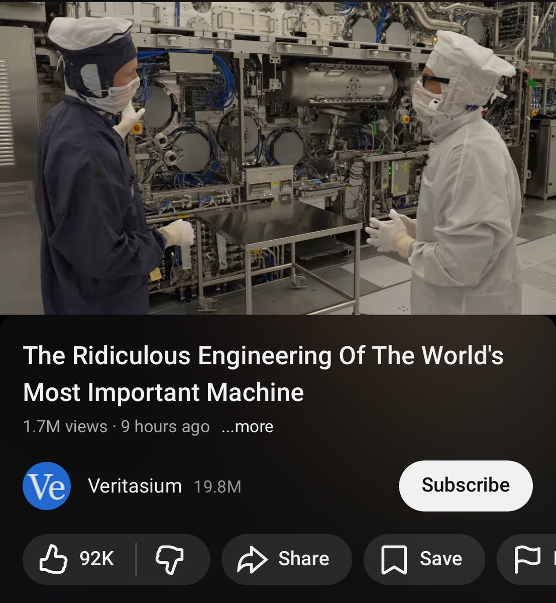 you people need to stop whatever you’re doing and get humbled by the ridiculous engineering, research, precision, and BALLS that went into creating the world’s most advanced machine. the insane scale of accuracy is mind blowing. trust me this is the best 55 minutes you’ll watch.
