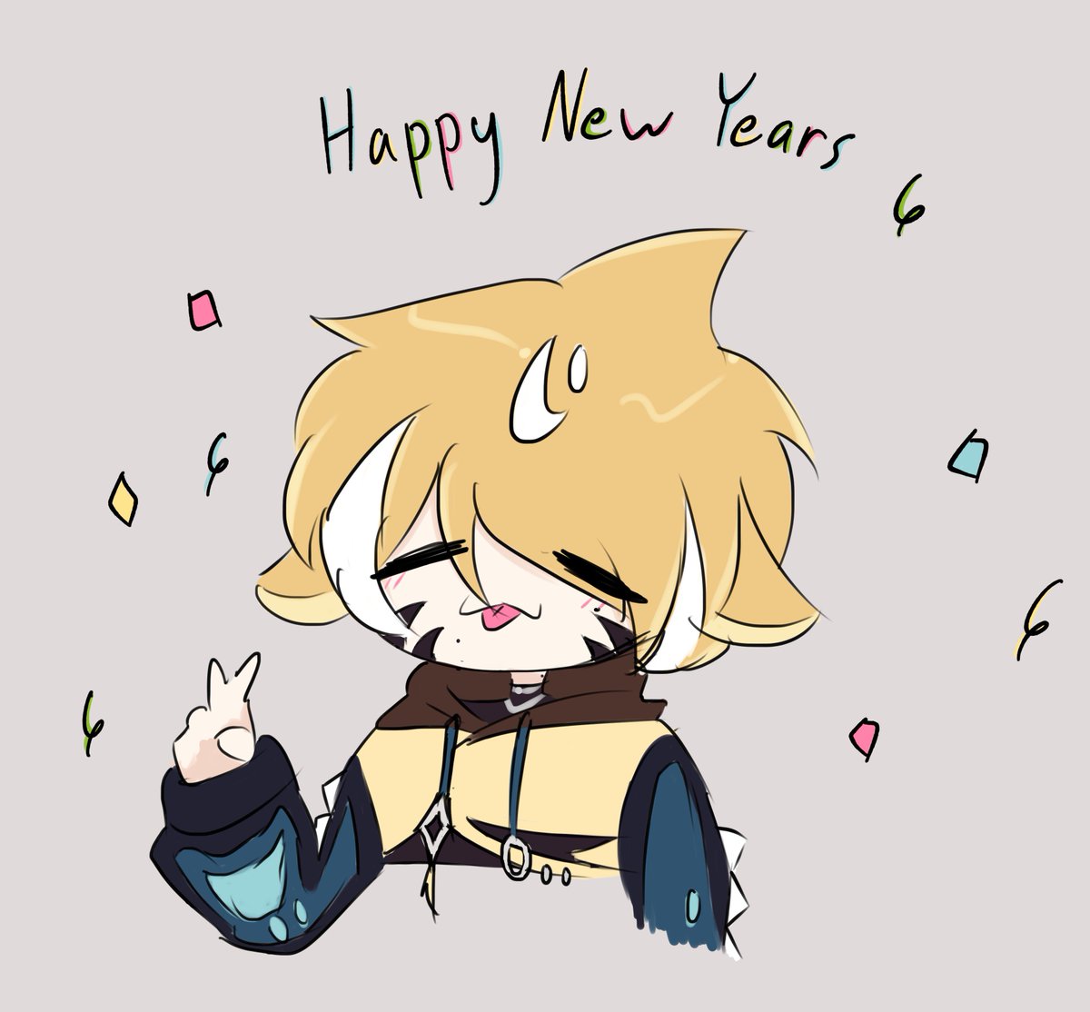 🎊Wishing everyone a Happy New Year from this silly lemon boy!!!🎊