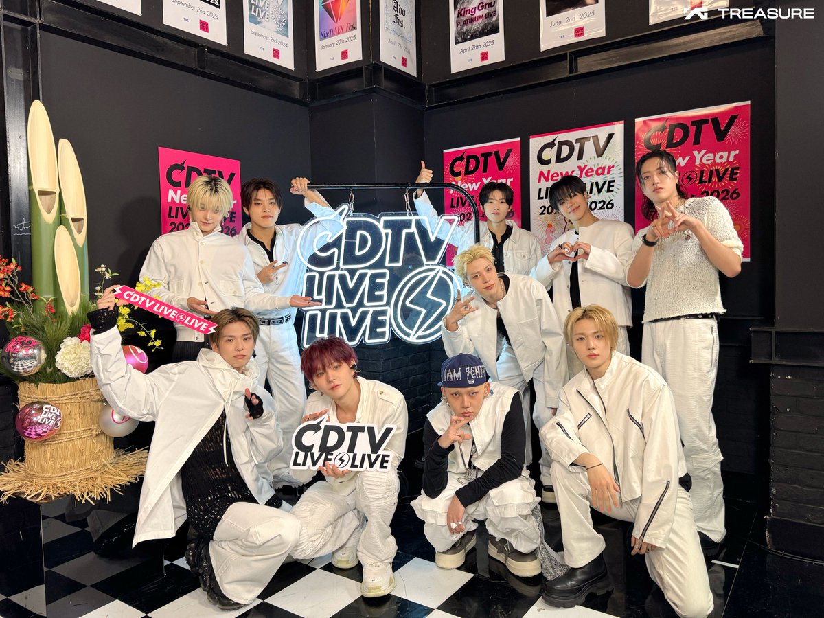 yg_treasure_jp's tweet image. [📺]

CDTVライブ！ライブ！
年越しカウントダウンFes.2025→2026

ご覧いただきありがとうございました‼️

新年の幕開けを彩った
'PARADISE -JP Ver.-' はいかがでしたか❔

&amp;lt;&amp;lt; #2026年もTREASUREとPARADISE &amp;gt;&amp;gt;
のハッシュタグをつけて感想を教えてくださいね✍️

#TREASURE #트레저 #トレジャー #YG…