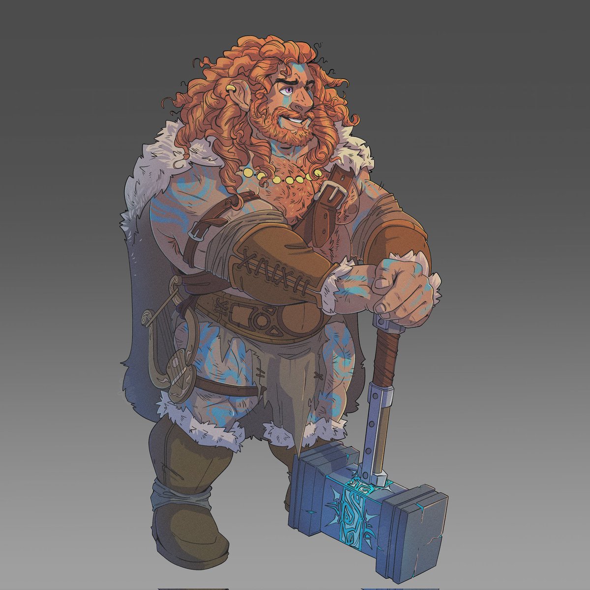 First post of 2026, here's a recent commission for a friend's dnd character! I had alot of fun working on him ! Thank you <a href="/cherrydadgreg/">🐨 Cherry Dad ⭐</a>