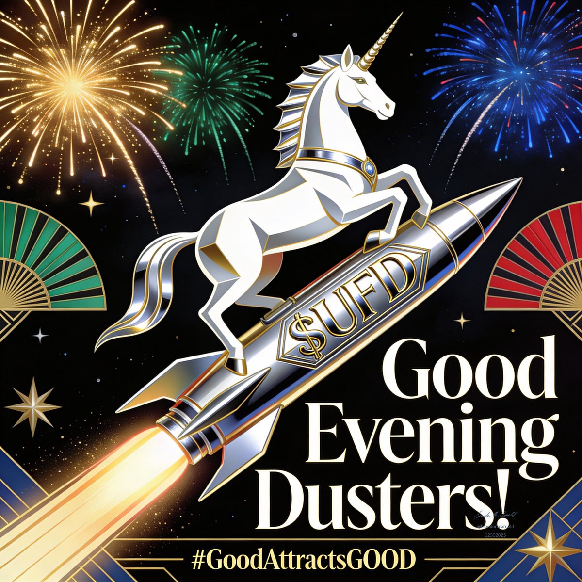 Good Evening Dusters🌙Rest Well

Rest tonight—purpose wakes up early and waits patiently for you!

Happy New Year! 🥳🎉🥂

$UFD 🦄💨✨ #GoodAttractsGOOD