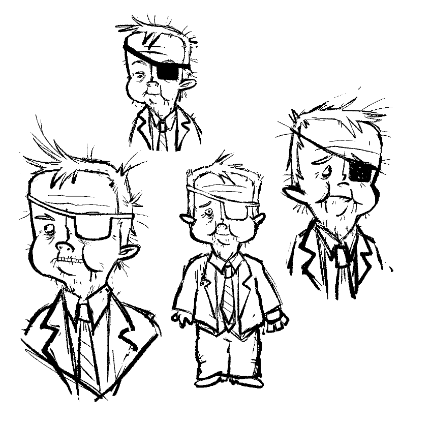 Notwell19's tweet image. hate drawing this guy ughhh