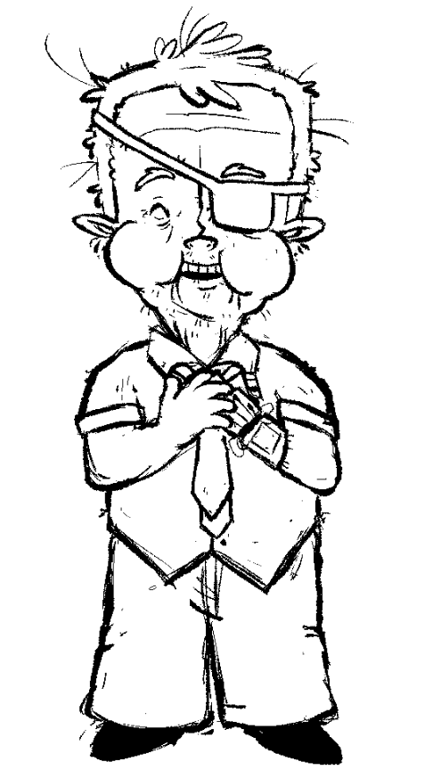 Notwell19's tweet image. hate drawing this guy ughhh