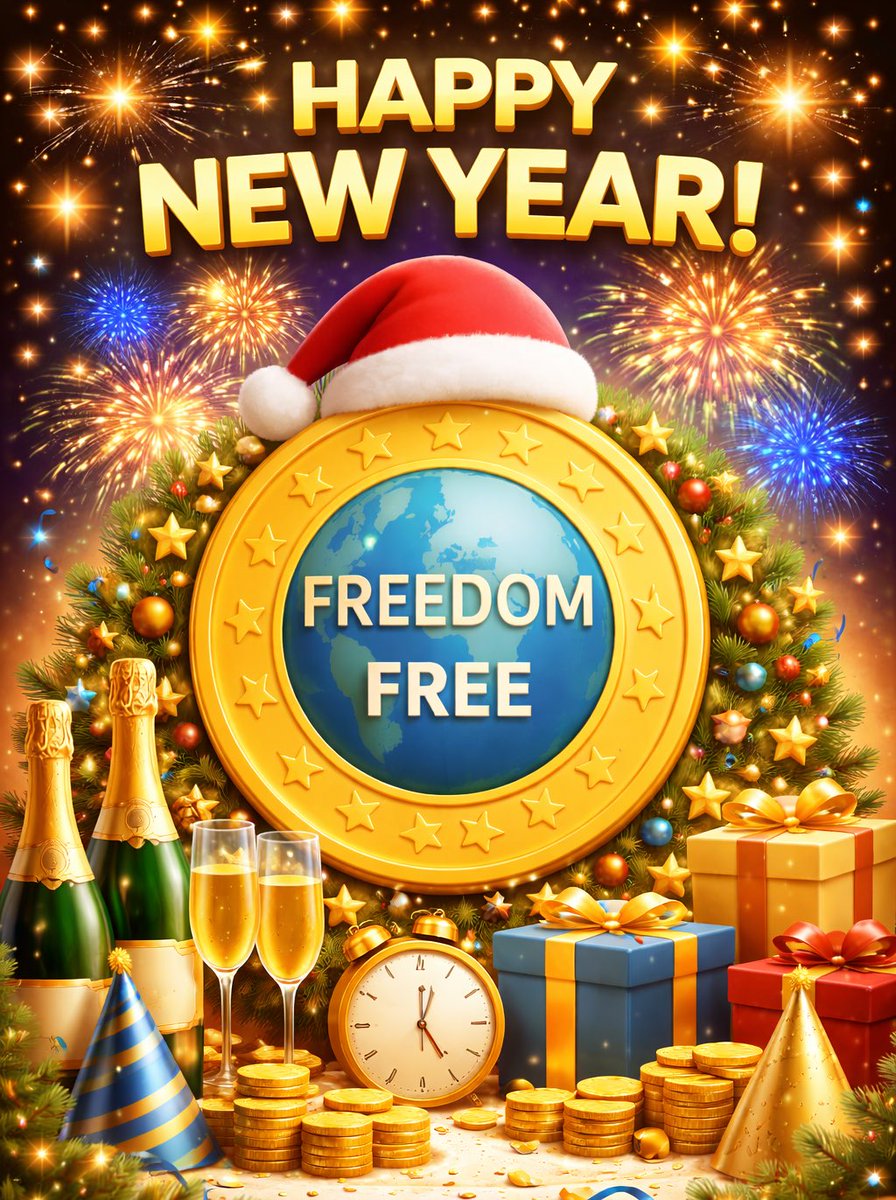 Another year of supporting FREEDOM. 🥂
Cheers to 2026 new goals, strong community, and a future we believe in.

Let’s keep believing, building, and choosing FREEDOM.

#CryptoCommunity $FREE