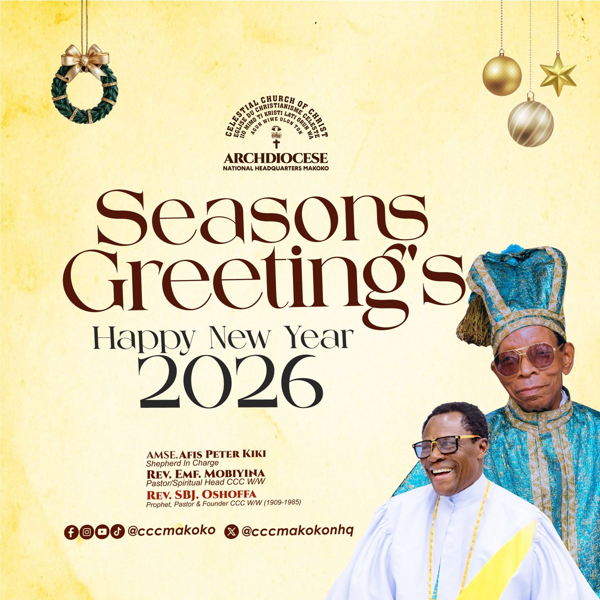 cccmakokonhq's tweet image. Happy New Year 🎉🌈

You are Welcome to 2026 — a year of new beginnings and greater possibilities.

#HappyNewYear 
#welcometojanuary 
#2026 #cccmakoko
