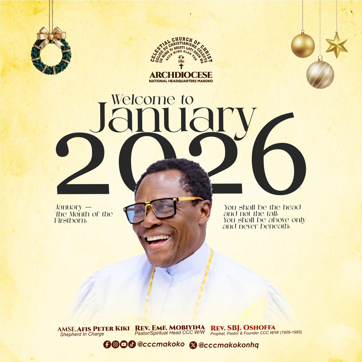 cccmakokonhq's tweet image. Happy New Year 🎉🌈

You are Welcome to 2026 — a year of new beginnings and greater possibilities.

#HappyNewYear 
#welcometojanuary 
#2026 #cccmakoko