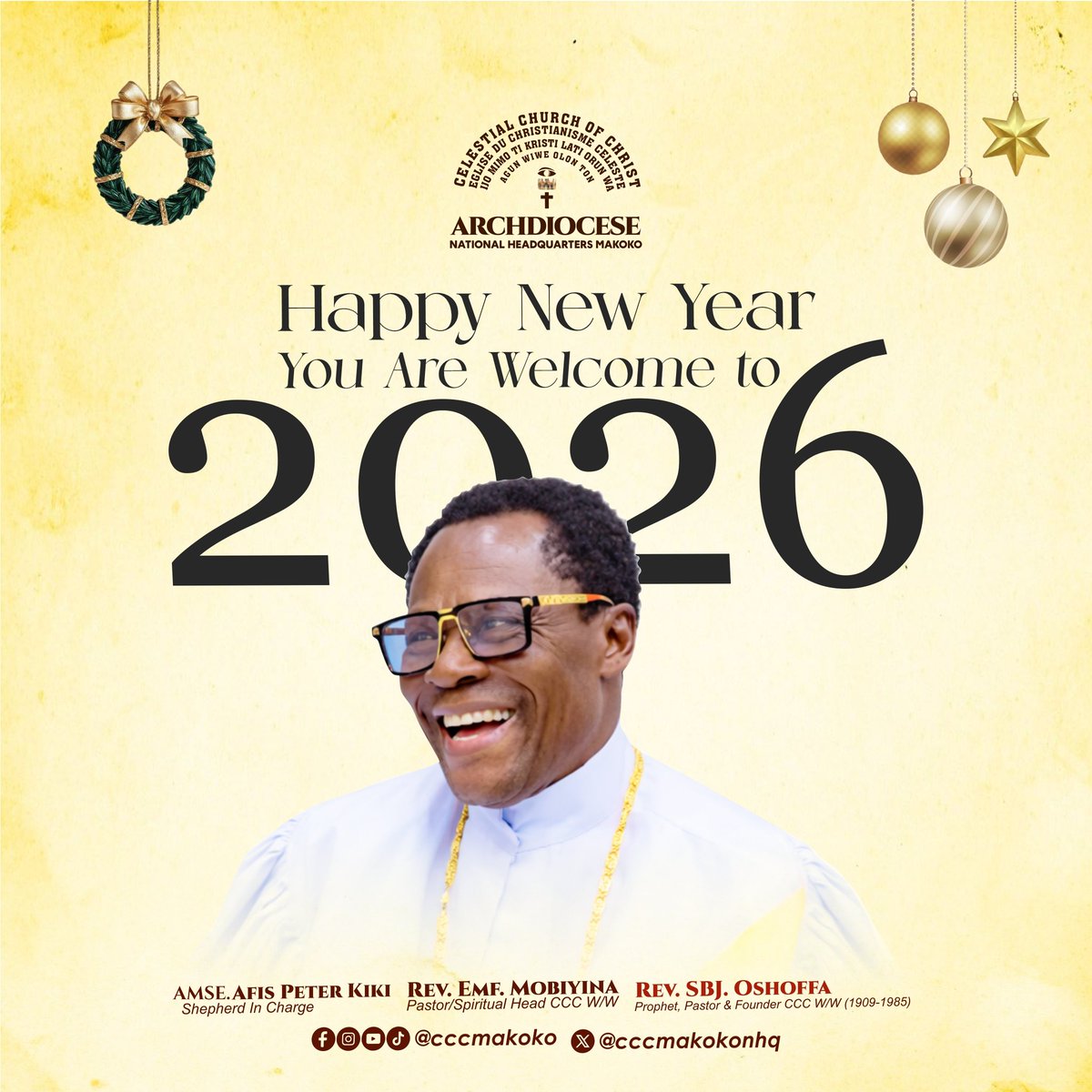 cccmakokonhq's tweet image. Happy New Year 🎉🌈

You are Welcome to 2026 — a year of new beginnings and greater possibilities.

#HappyNewYear 
#welcometojanuary 
#2026 #cccmakoko