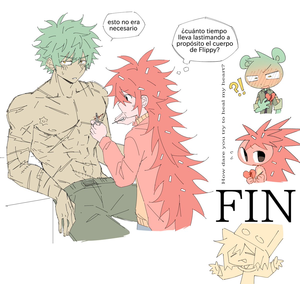 aquí está mi última publicación
.
.
.
del 2025! >;3 quería darles al menos un poquito de Flippaky antes de que termine el año jeje FELIZ AÑO NUEVO A TODOS!! 🎉🎉🎉 celebremos un año más de que el fandom de HTF sigue vivo!! 💚❤✨✨

#htf擬人化 #happytreefriends #HTF #flippyxflaky