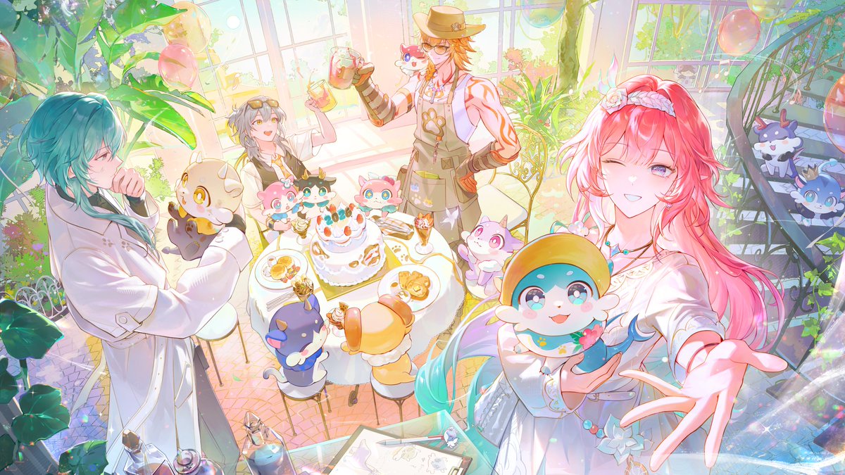 𝗛𝗮𝗽𝗽𝘆 𝗡𝗲𝘄 𝗬𝗲𝗮𝗿!🎈
Ready to party at Chimerric Park?

#BeyondTheStars2026
#HonkaiStarRail #スターレイル