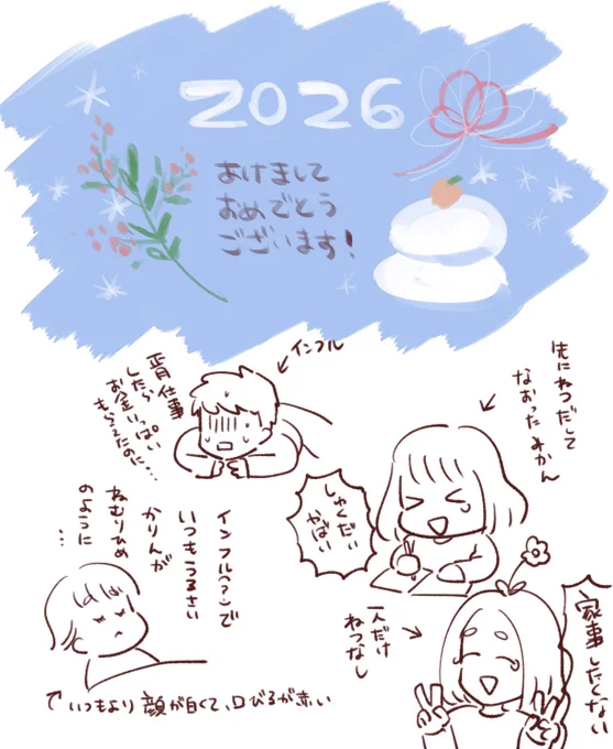 あけましておめでとうございます✨🎍
年明け直前から家族が熱を出して、初詣と実家帰省無くなってしまいましたが、私だけは元気です!
今年もよろしくお願いします🥳 