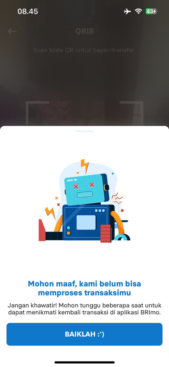 favoosin's tweet photo. @BANKBRI_ID normal gimana min ini buat login gabisa, buat qris gabisa, keburu butuh https://t.co/pMlTaeZUPO