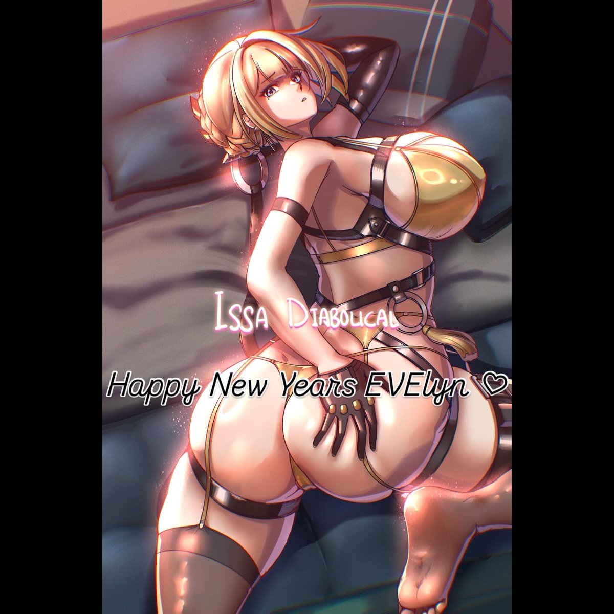IssaDiabolical's tweet photo. Happy New Years EVElyn 
#evelynzzz #evelyn #evelynfanart #fanart #zenlesszonezero #zzz 

Lets all bring in the new year! https://t.co/xkfD1kVCq3