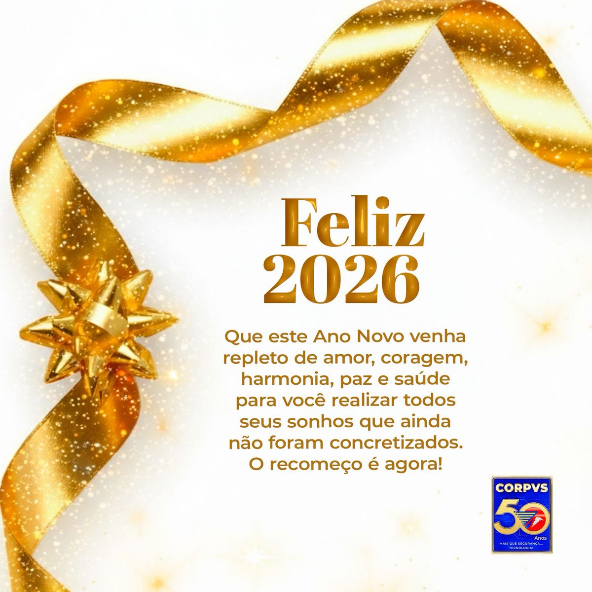 corpvs's tweet image. Esses são os votos da CORPVS a todos os seus clientes, parceiros, fornecedores, colaboradores e seguidores. Feliz 2026!