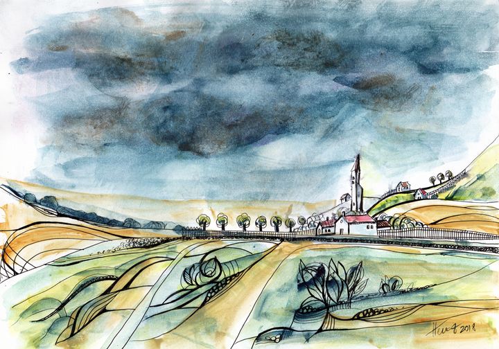 Art of the Day! "A Rainy Day". Buy at: ArtPal.com/artualdesign?i…