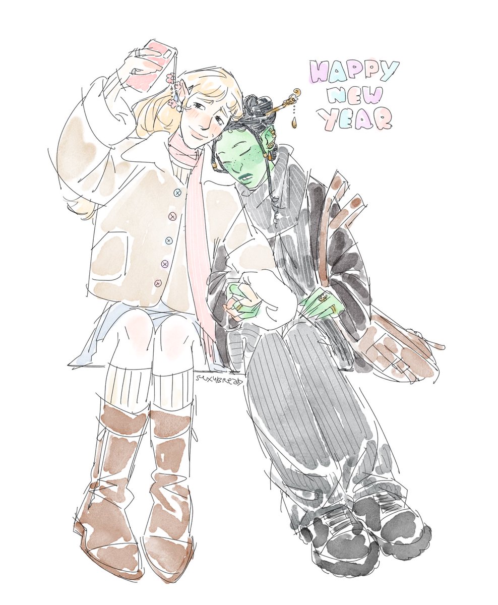 it isnt new year for me yet but happy new year from galinda and elphaba:)