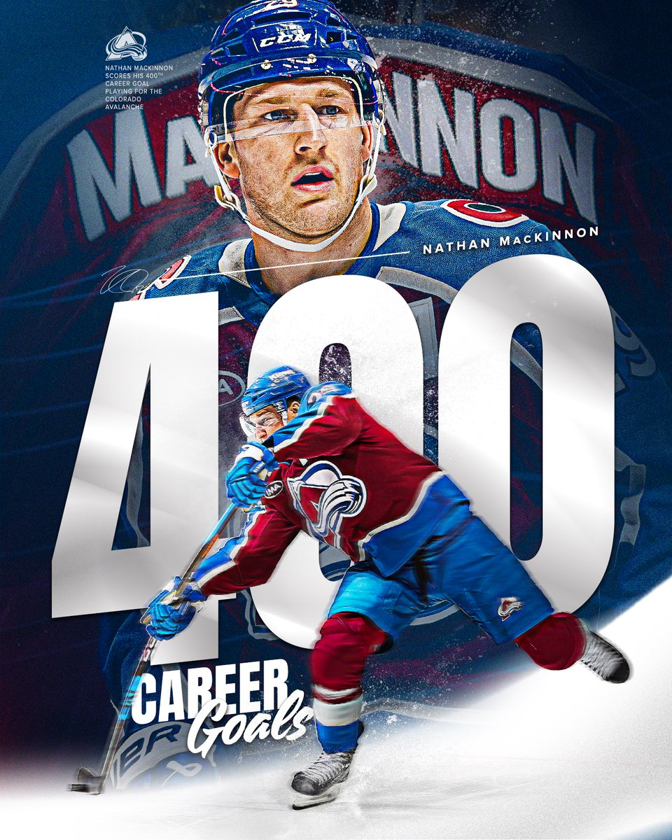 Avalanche's tweet image. FOUR HUNDRED CAREER GOALS 🚨