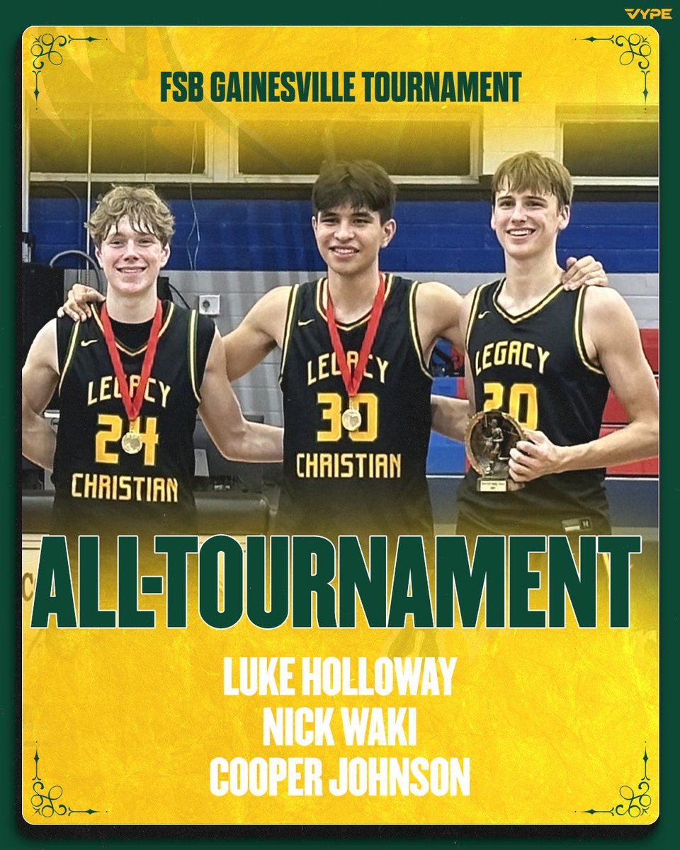 LCAfrisco's tweet photo. Congratulations to members of the Eagle Basketball team for their recognition at the FSB Gainesville Tournament! 

All-Tournament Team:
Luke Holloway
Nick Waki

Tournament MVP:
Cooper Johnson https://t.co/j9Ek1HgOxj