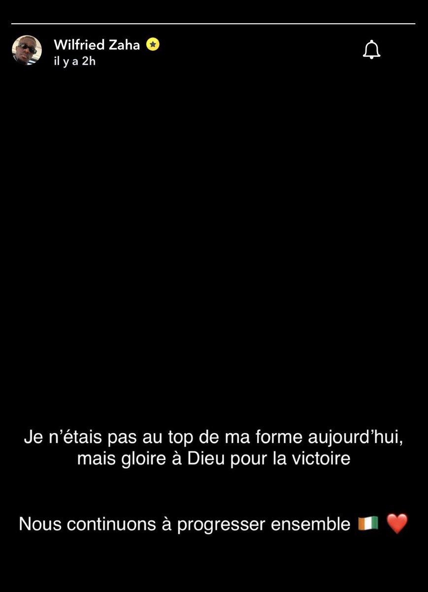 saedeciv's tweet image. Le Message de Zaha sur Snap après le match. 🤷🏾‍♂️😃😃

#zaha