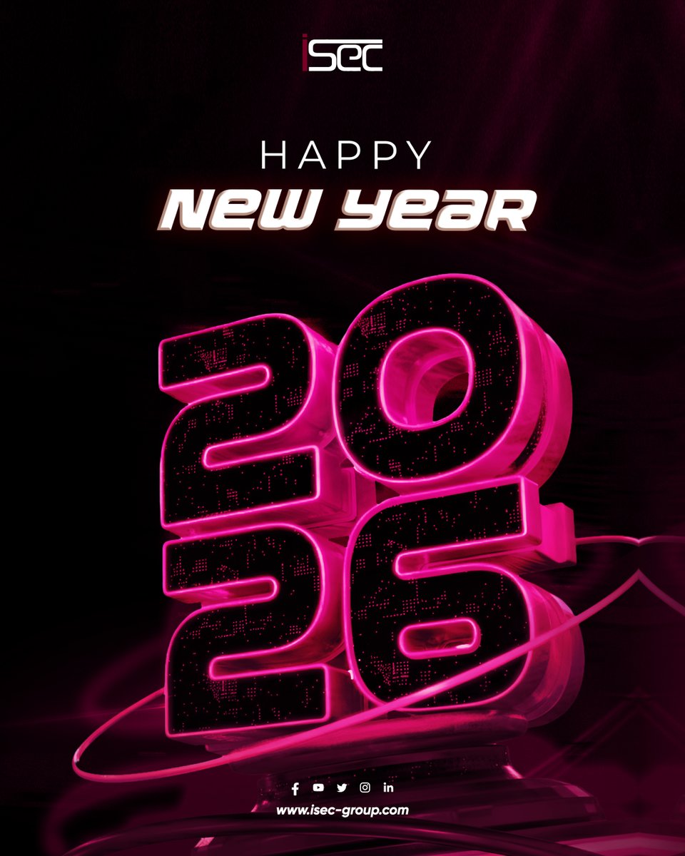 New year. New challenges. Stronger security.
Happy New Year from iSec 🎊
#HappyNewYear #CyberSecurity #iSec