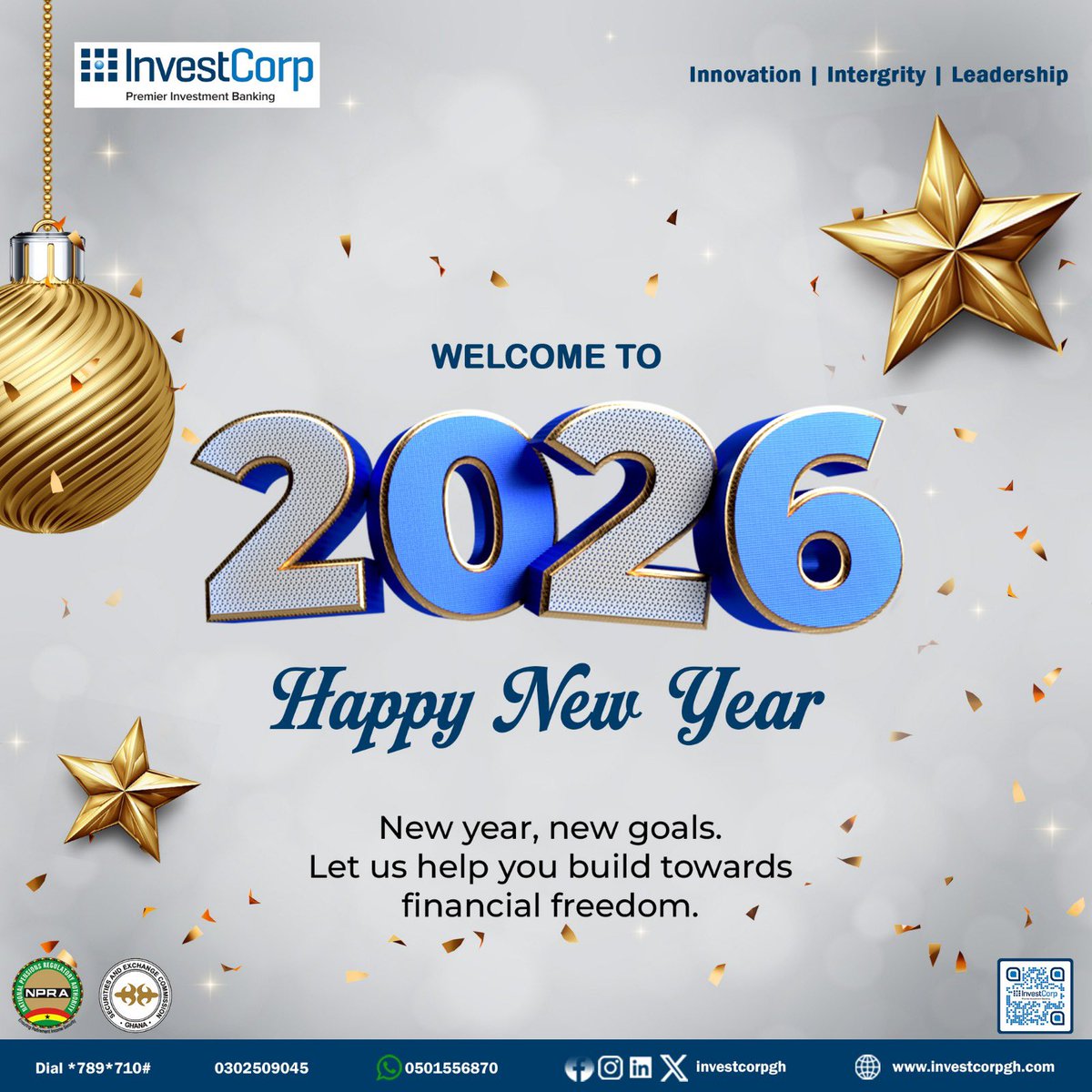 As you step into the new year, we wish you continued growth, sound financial decisions, and steady progress toward your investment goals. Happy New Year from all of us at InvestCorp. #investcorp #happynewyear #2026 #investment #mutualfunds