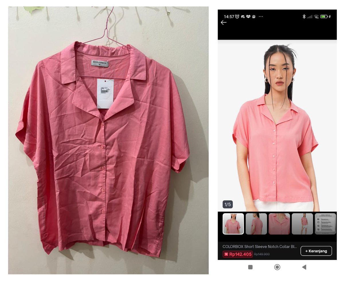 egaage_'s tweet photo. pict 1: (new) wts kemeja colorbox size M 85k
pict 2: (new) wts kemeja crop nevada size L 80k
pict 3: (new) wts kemeja nevada size L 80k
pict 4: (new) sandal sepatu tali nevada size 37, harga 85k https://t.co/woHeB2amIf