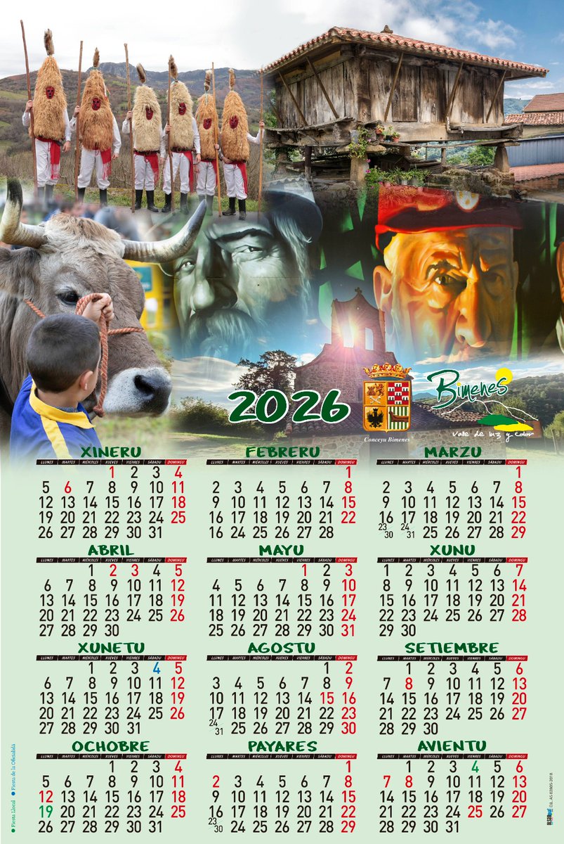 ✨ ️Empezamos un nuevo año y deseamos que venga cargado de mucha salud y felicidad para todo el mundo. Feliz 2026

✨️ Entamamos un añu nuevu y deseyamos que venga cargáu de muncha salú y felicidá pa tol mundu. Prestosu 2026