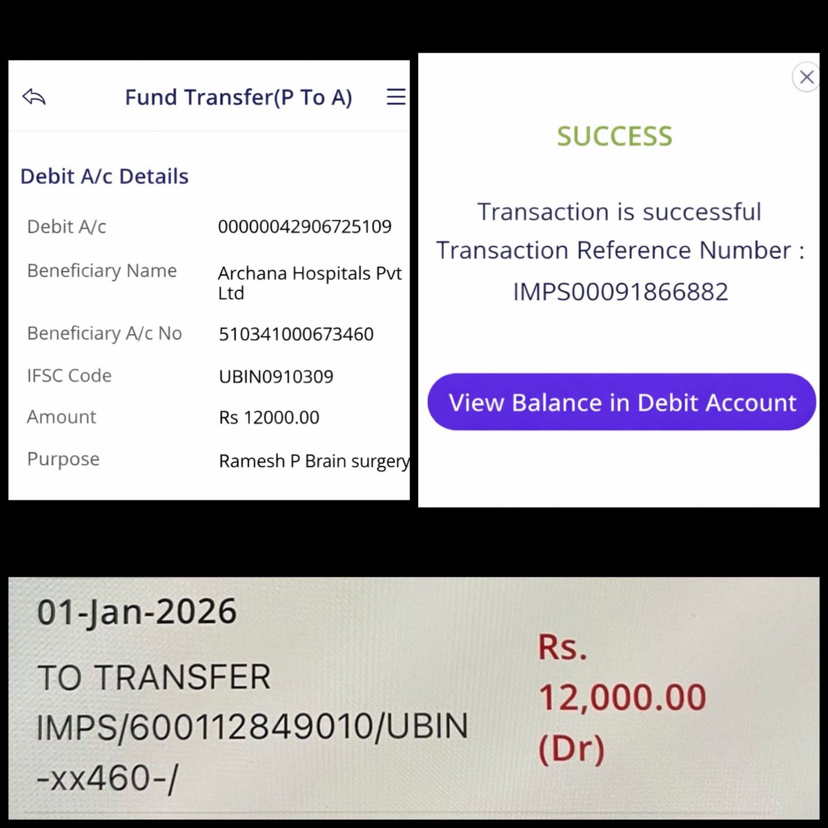 Help done from <a href="/dooradrushti/">Dooradrushti Foundation</a> directly to hospital account after verifying all details ❤️🤝 We wish him a speedy recovery 👍