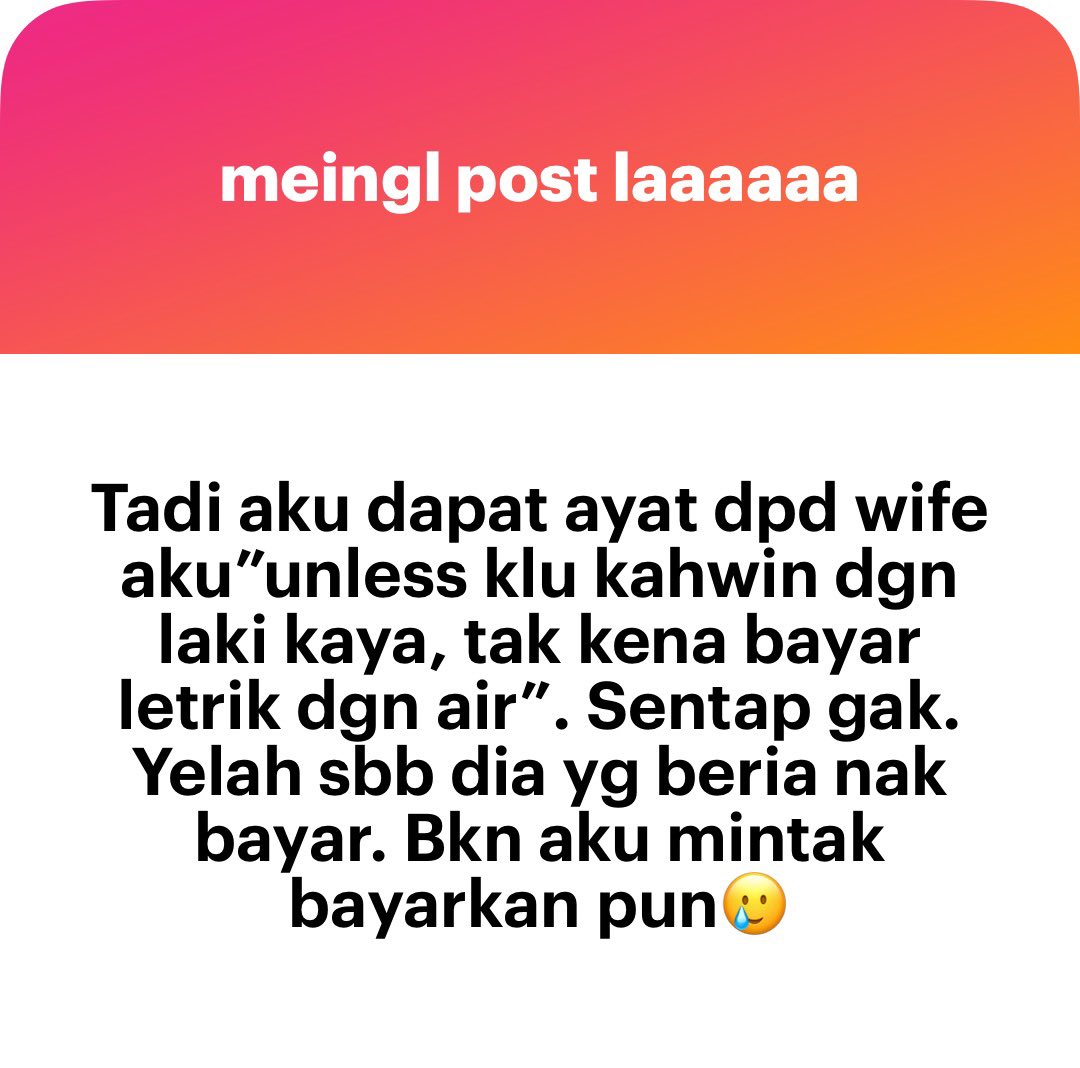 meinmokhtar's tweet photo. Tak ikhlas cmtu la bang. Depa rasa keluar duit sikit terus besaq pala https://t.co/MqBBn5PJRw