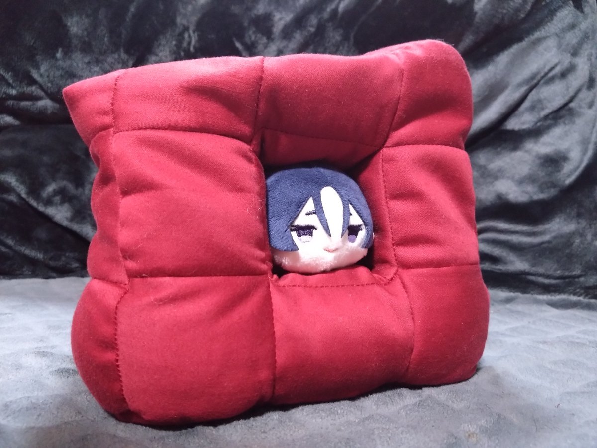 ママの髪飾り型クッションが家にありました！