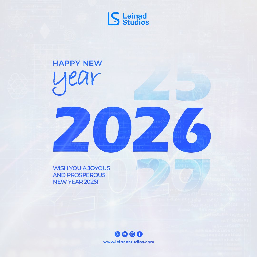 leinadstudios's tweet photo. Welcome to 2026! We wish you success, good tech career and high paying tech jobs in 2026.

Have a wonderful year ahead! https://t.co/YYNa3hYBoI
